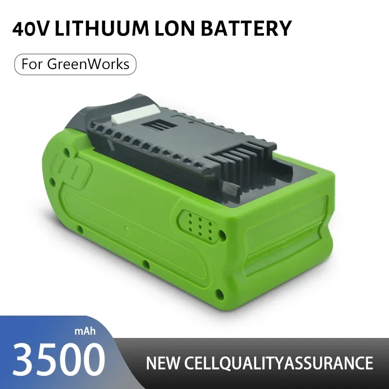 

The original product of the high-power Greenworks battery 40V 3.5Ah lithium-ion battery is 100% brand new 29842 MO24B410