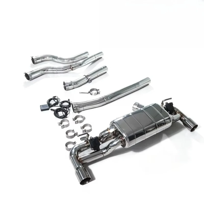 Suitable for 120i 2.0T B48 2019 Mid Tail Single Drum Dual Valve Dual Outlet Exhaust Pipe Performance Exhaust Assembly F002