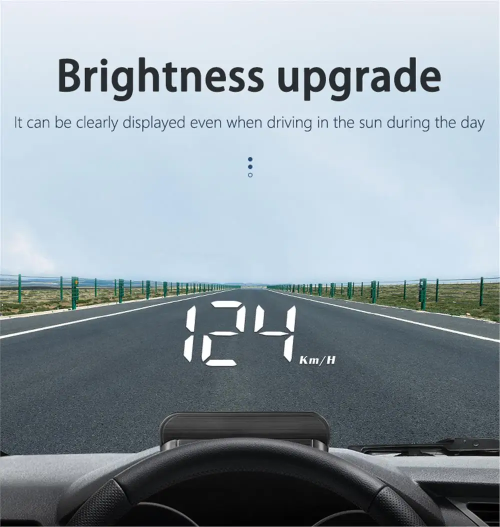 M3 OBD2 HUD Head-Up-Display OBD2 Auto-Geschwindigkeits-Bordcomputer Kraftstoffverbrauch mit Alarm Auto-Elektronik-Zubehör Glasprojektor – Detail 14
