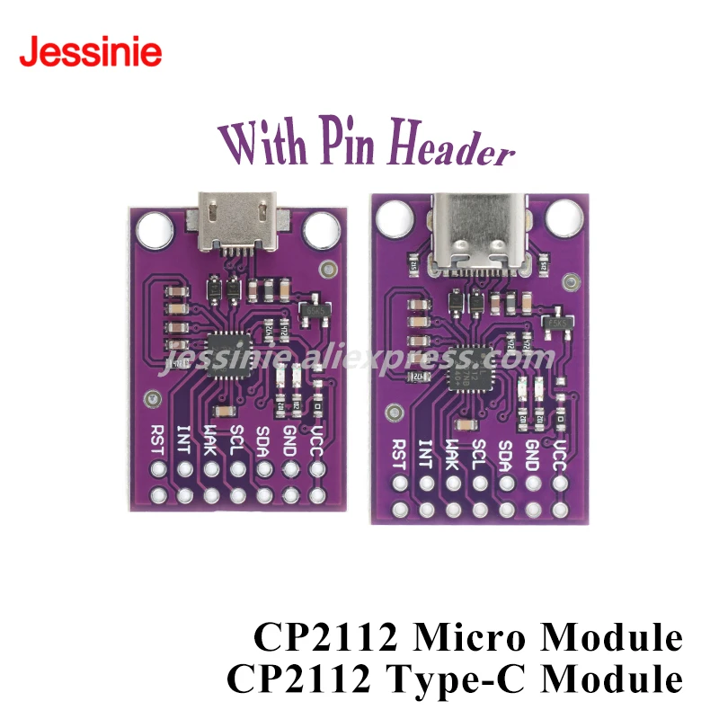 2pcs/1pc CP2112 Micro Type-C USB to SMBus/I2C Module USB to I2C Communication CCS811 Debug Board Control Board