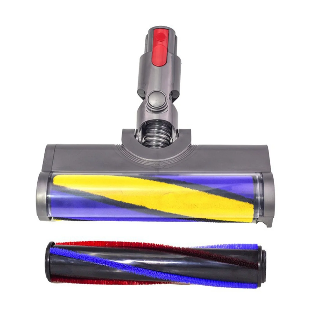 

A04R-Замена головки для Dyson V7 V8 V10 V11 V12 V15, мягкая роликовая щетка для чистящей головки с насадкой для пола с подсветкой для обнаружения пыли