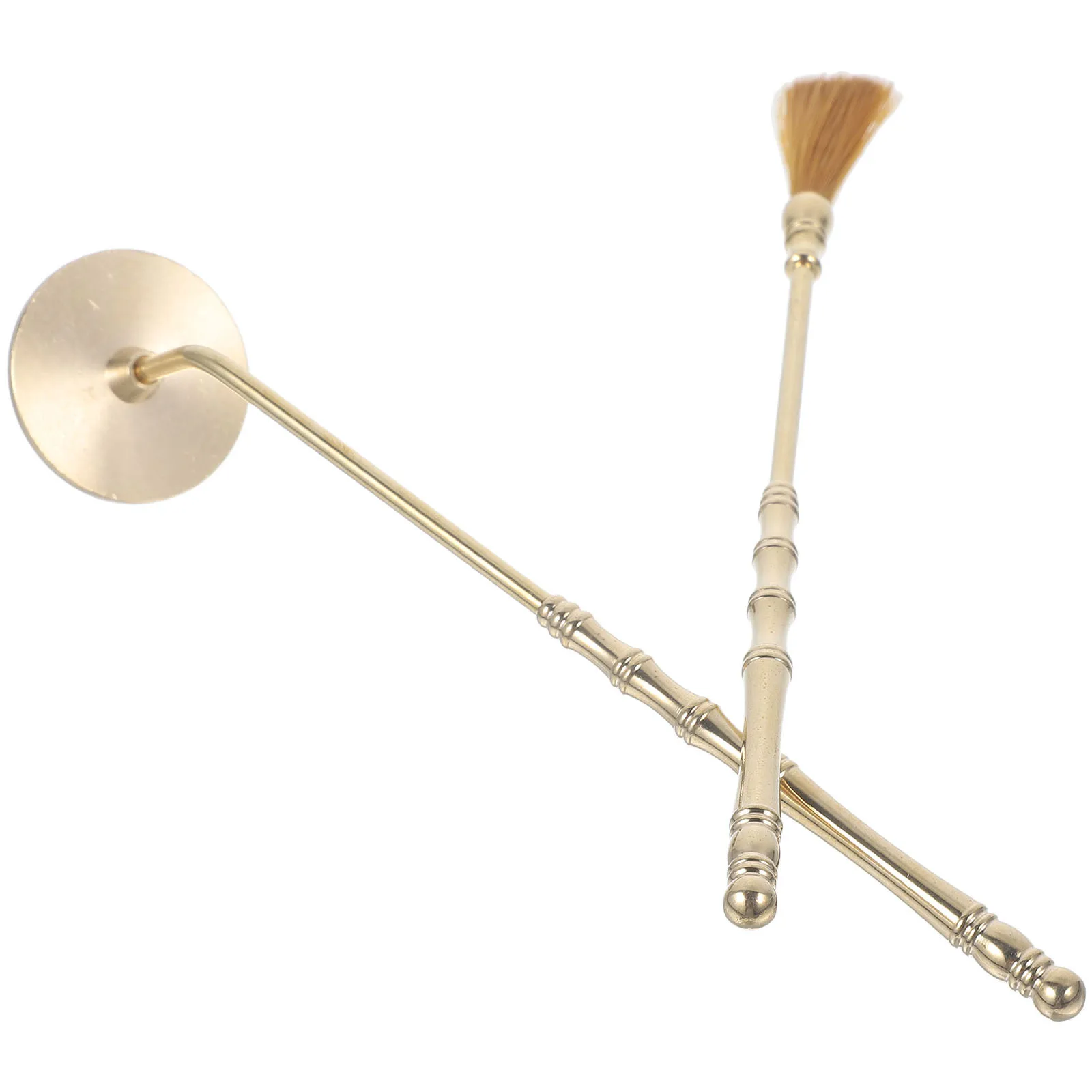 

1Set Creative Portable Vintage Incense Tool Set Copper Incense Press Ash Brush DIY Fragrance Accessory Ash Brush Set