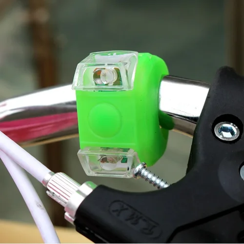 Imagen 1 del producto Juego de luces LED delanteras y traseras de silicona para bicicleta, Faro de advertencia para ciclismo de montaña y carretera, resistente al agua, 3 modos