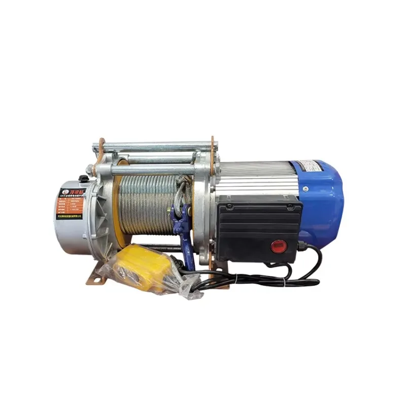 Low Noise Aluminum shell 110v 220v 380v 440v volts 500kg 1500kg 1.5 2.5 3 ton wire rope mini lift hoist electric winch