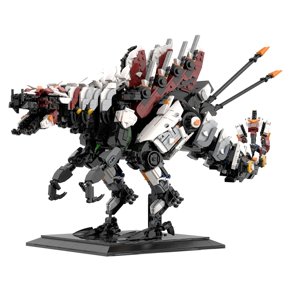 Gobricks MOC Horizoneds Verboden-Westen Slaughterspine Model Bouwstenen Dinosaurus Red Eyed Waarnemer Bricks Speelgoed Kinderen Gift