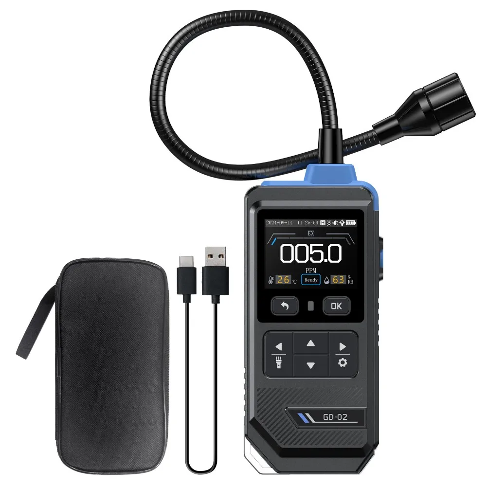 

Home Safety Alarm Gas Leak Detector 2.0-inch Gas Monitoring 2.0-inch Display Detects Isobutane Detects Methane Propane