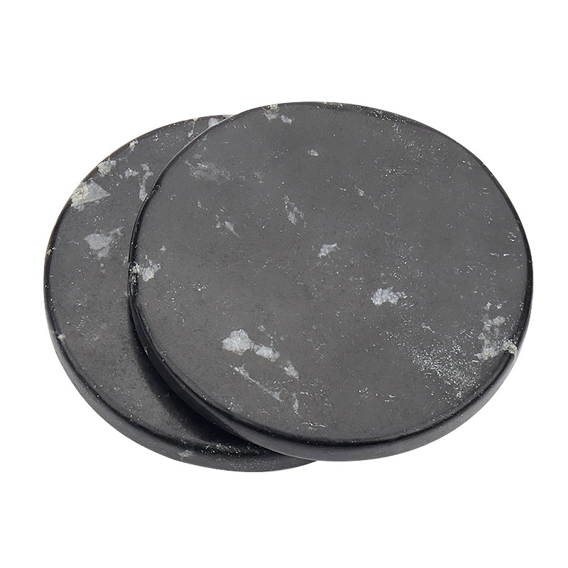 1pcs Eyelash Extension supplies Black Round Jade Stone Holder Lash Glue Adhesive Pallet Pad Grafting False lashes Makeup Tool