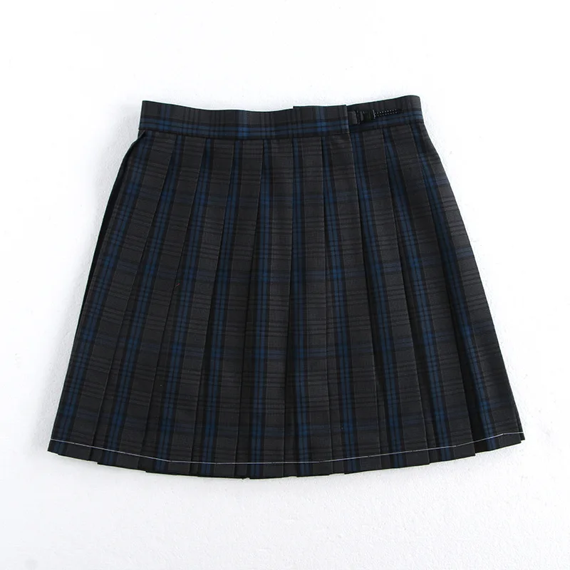 

new delivery young girl plaid pleated skirt women lady clothes cotton dress ladies teenager Simplicity XS-XXL fashion