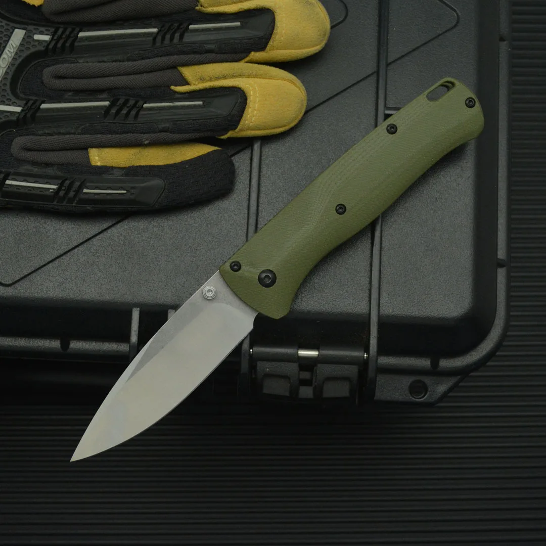 Outdoor Tactical Folding Knife Portable Knife D2 Blade G10 Handle EDC Camping Hiking Hunting Rescue Utility Tool BM 535