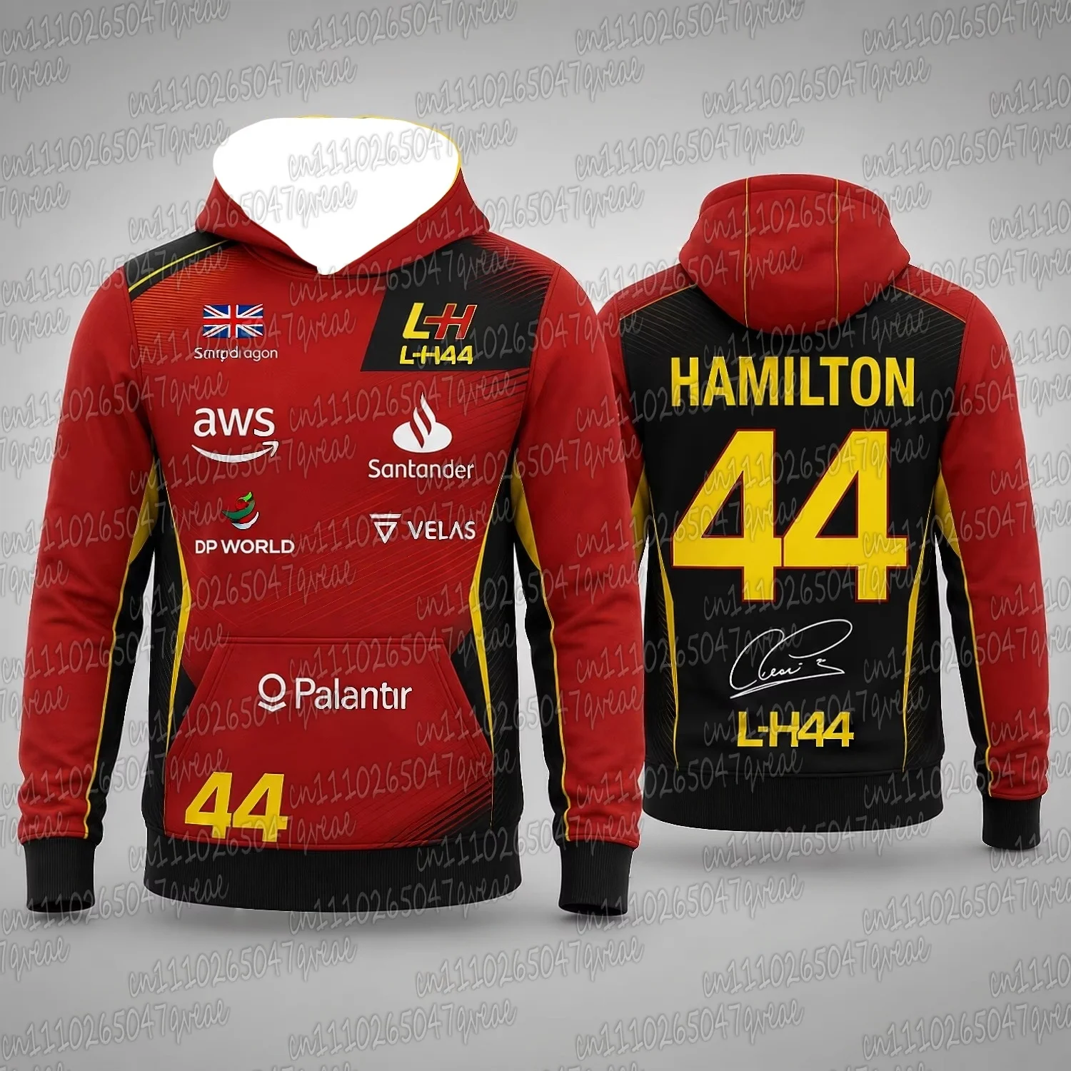 2026 New Hamilton 44 Racing Hoodie Motorsport Pullover Sweatshirt Men Women Casual Fan Gift