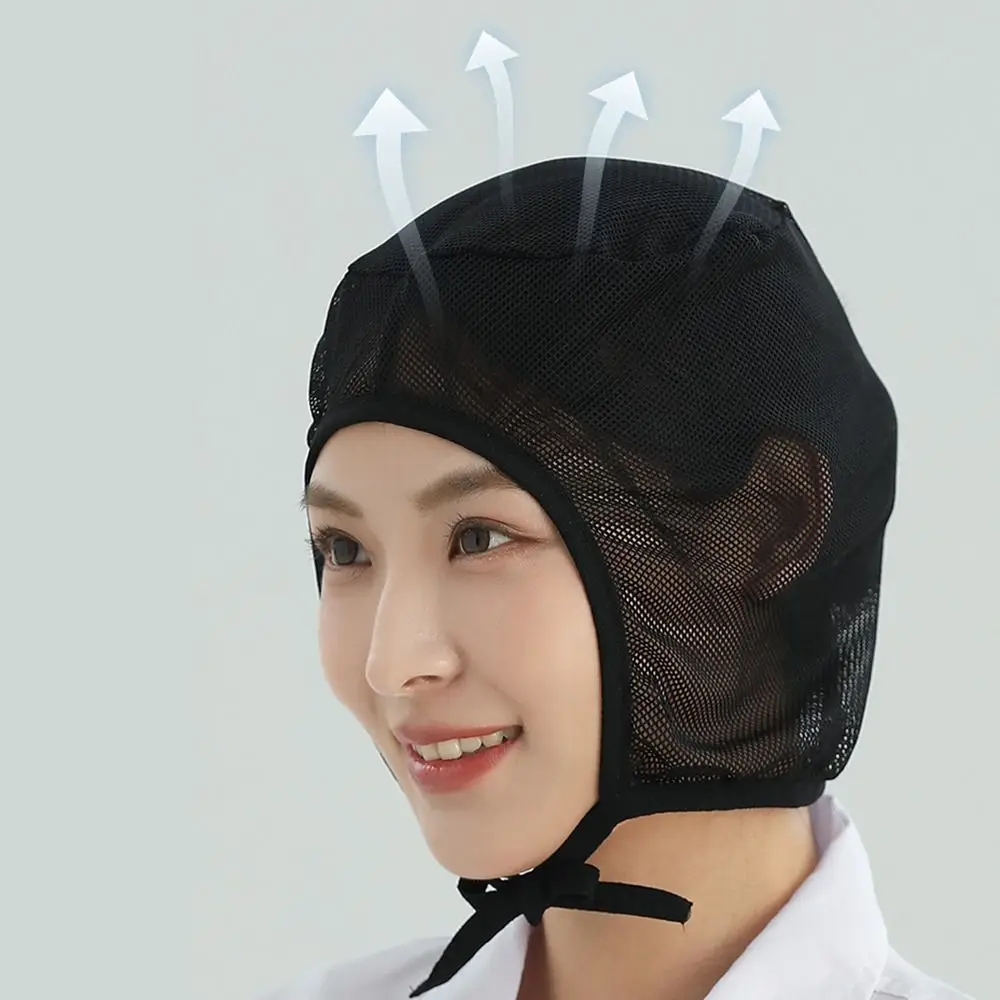 New Breathable Mesh Work Cap General Soft Unisex Mesh Cap Headband Anti-hair Loss Head Covering for Food Factory Workshops
