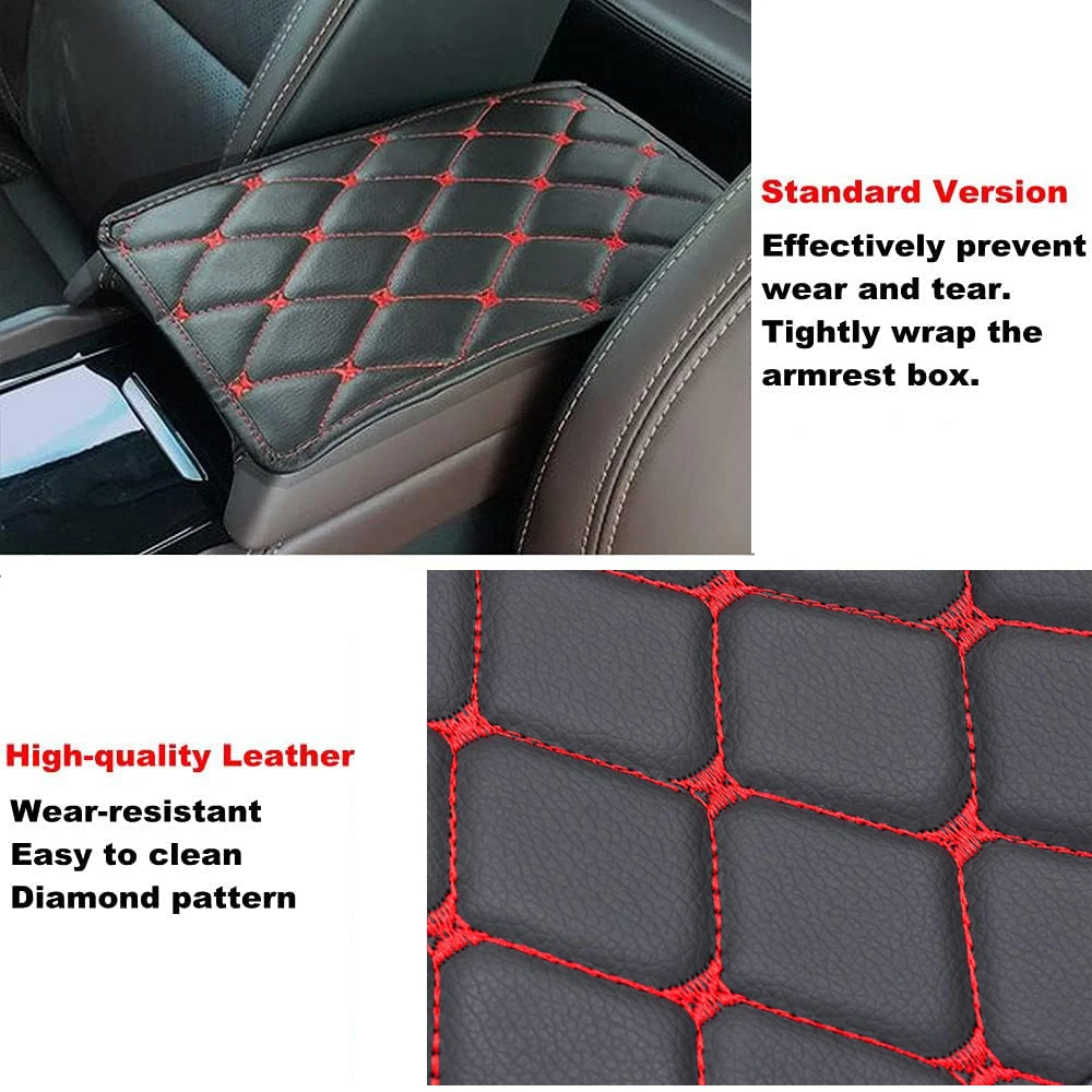 

Universal Center Console Armrest Pad PU Leather Car Centre Armrest Mat Waterproof Car Armrest Seat Box Cover Protector