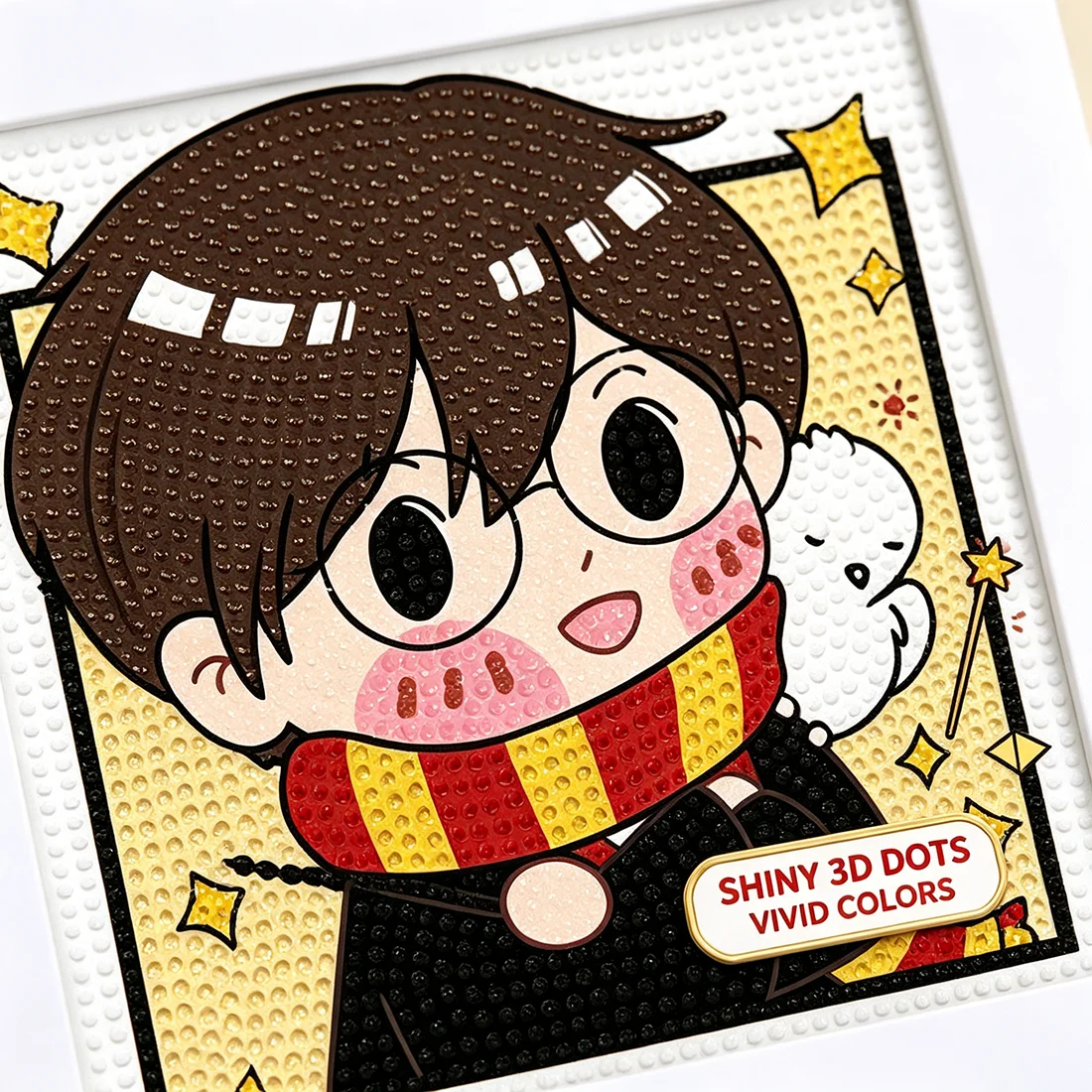Young Wizard 5D Diamond Painting Kit Q-Version DIY Cartoon Boys Desktop Decoration with Frame New Arrival Perfect Kids Gift