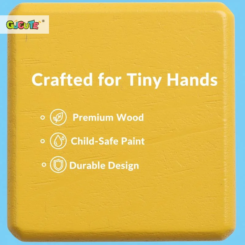 Wooden Educational Color Cognitive Toy Montessori Early Educational Sensory Puzzle Block Magic Show Flipping Building Block