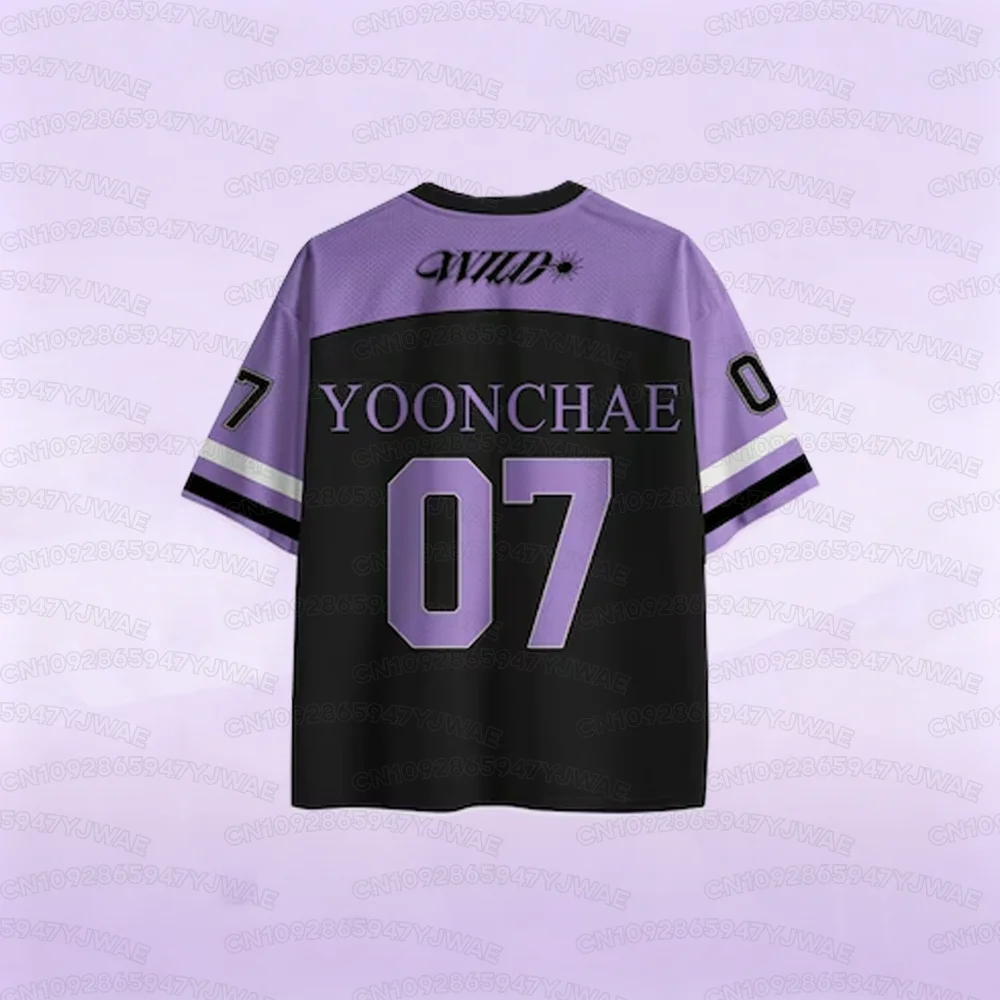 Summer Women's Men's Animal Katseye Wild Album Jersey Gift Short Sleeve Casual T-shirt Tops Fans Gift Tee