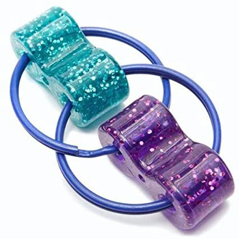 1 Uds Fidget Finger cadena de descompresión Spinner juguete sensorial llavero divertido dar a los niños el mejor regalo de cumpleaños de iluminación ﻿