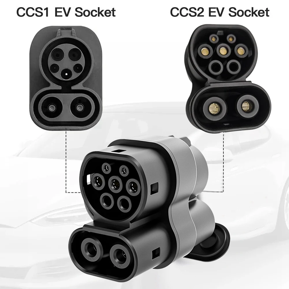 

CCS1 To CCS2 Plug EV Adapter Charging Connector 250A AC+DC US To EU EV Connect Adapter Fast Charging Adapter