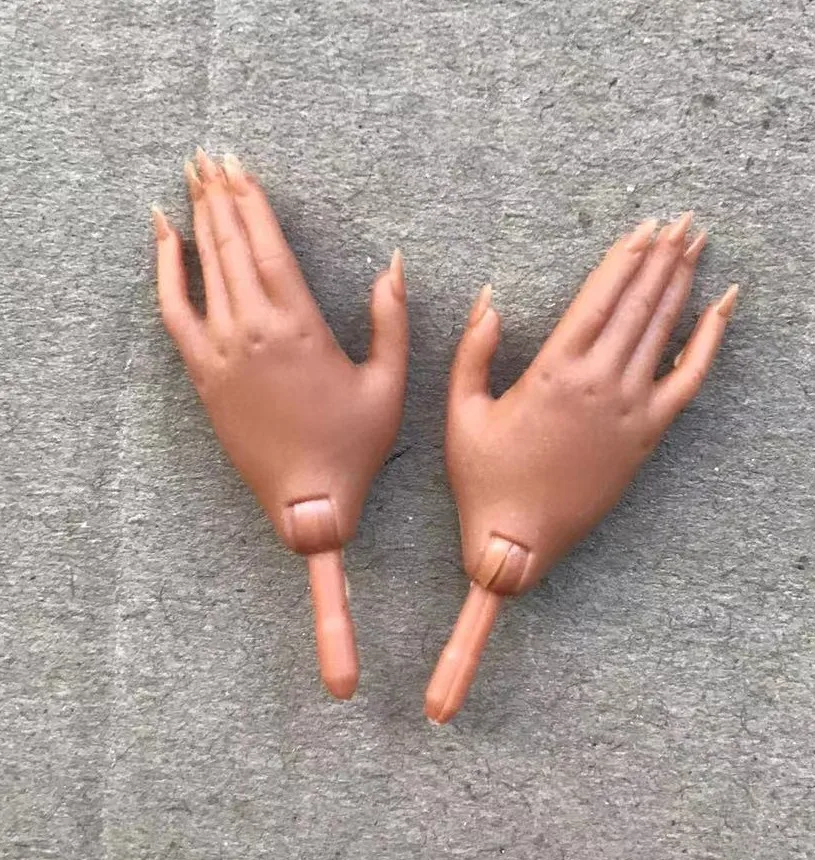 Original Doll Hands Shoes Boots Earrings Decors Doll Replacement White Beige Brown Hands Colorful Doll Accessories