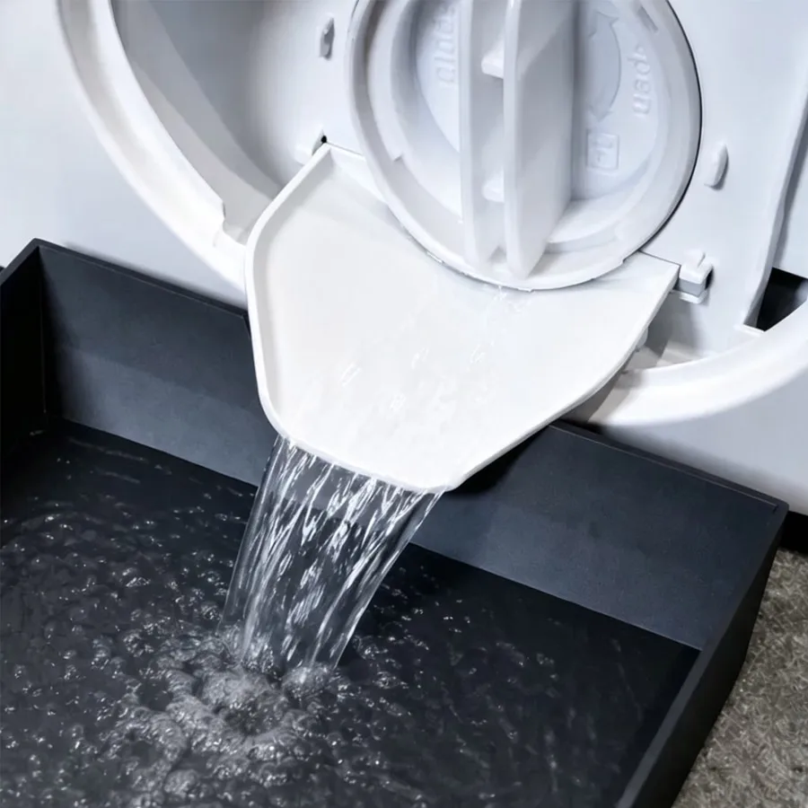 1/2 Pack Heavy Duty Washing Machine Water Drain Tray + Spare Funnel, Anti-leak Overflow Pan for Laundry Bathroom