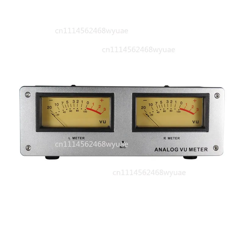 MIC-73 Voice Controlled Square VU Meter Head Level Meter Finished Machine Aluminum Alloy Panel LED Warm Backlight Wiring Free