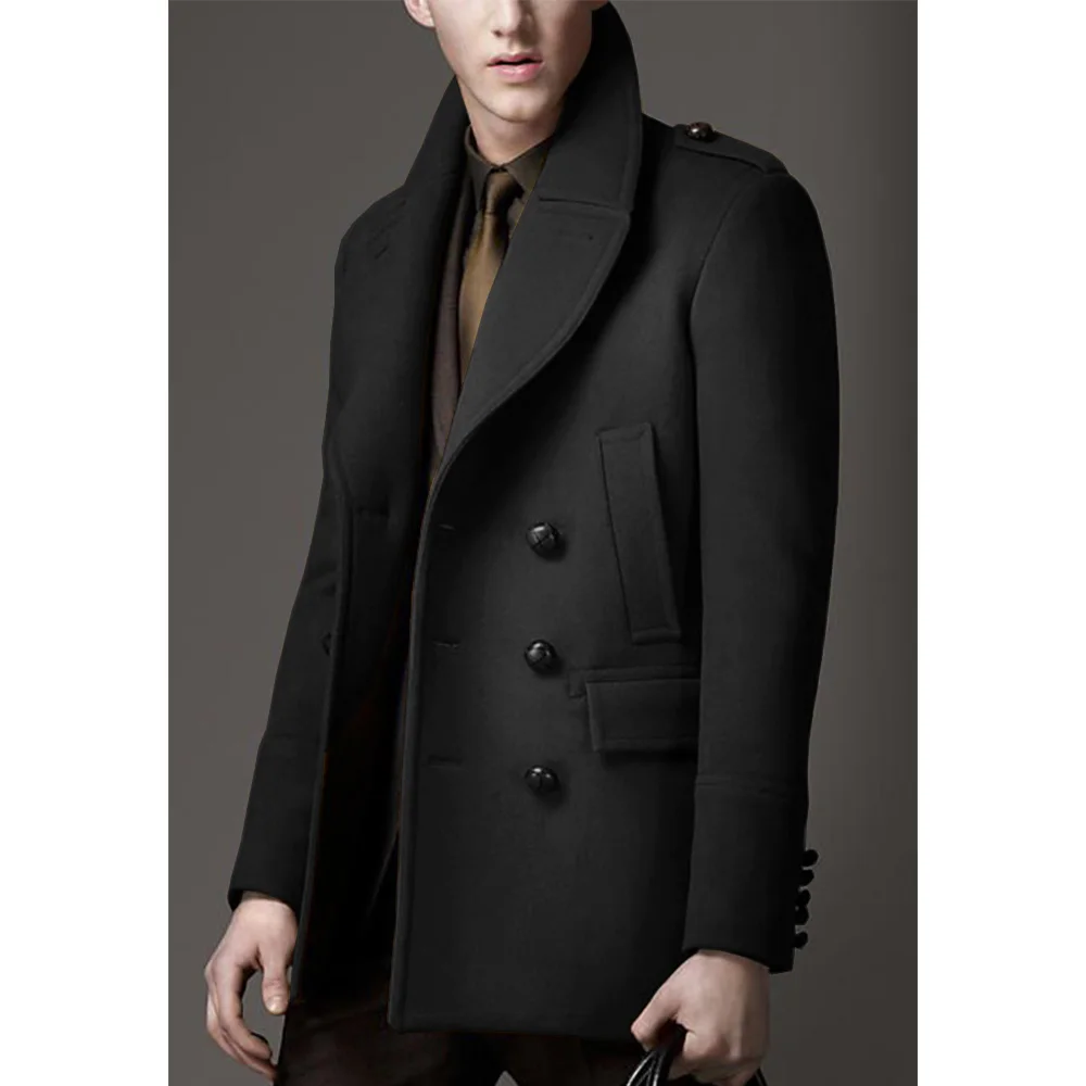Men\'s Woolen Coat New in Suits & Blazers Elegant Suit Man Full Jackets Wedding Clothing High Quality Luxury Slim Single Breasted