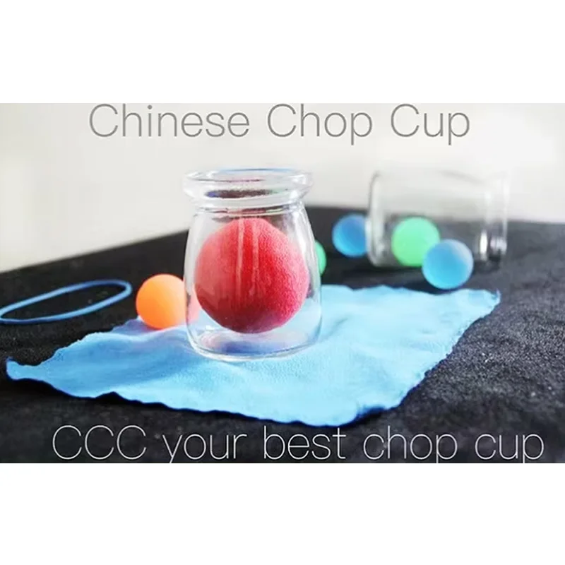 CCC Chinese Chop Cup By Ziv Stage Magic Tricks Illsions Magic Ball Mentalism Mystery Box Classic Magic Props Close up Magia Fun