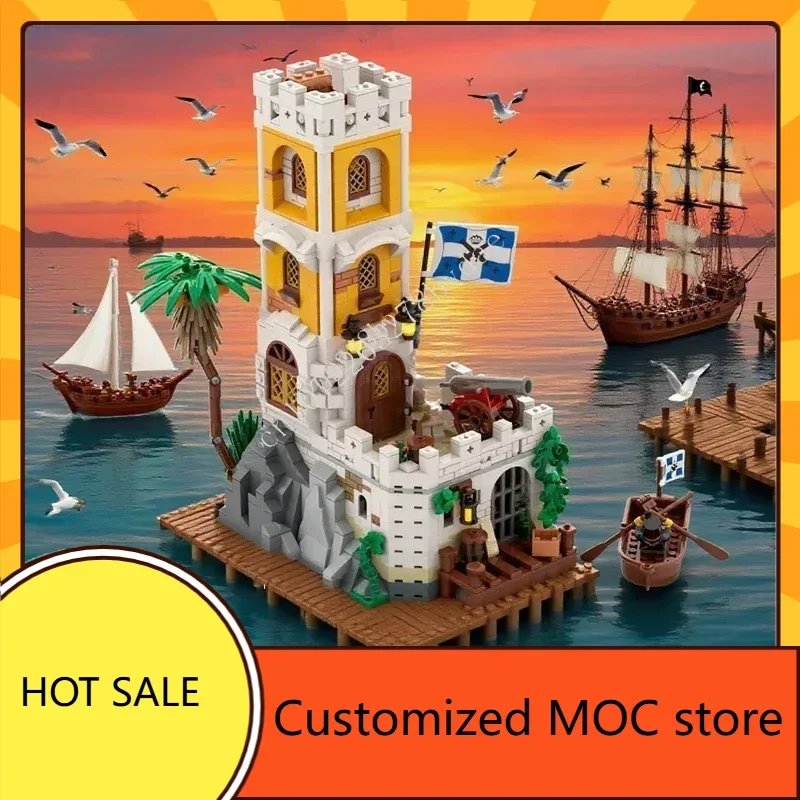 

1174 шт. MOC 6265 сабля остров Remake набор головоломок средневековый замок солдат защита базовая архитектура DIYA сборка игрушка на день рождения подарок