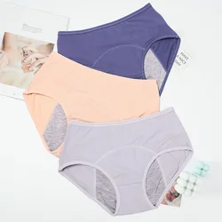 Panties For Menstruation Cotton Menstrual Panties High Waist Women Period Leak Proof Underpants Menstruelles Lingerie Plus Size