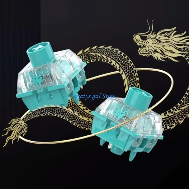 

C7AB Mechanical Color Light Green Dragon Switches 50Million Keystrokes For Mechanical Keyboards Gaming Long Time Use