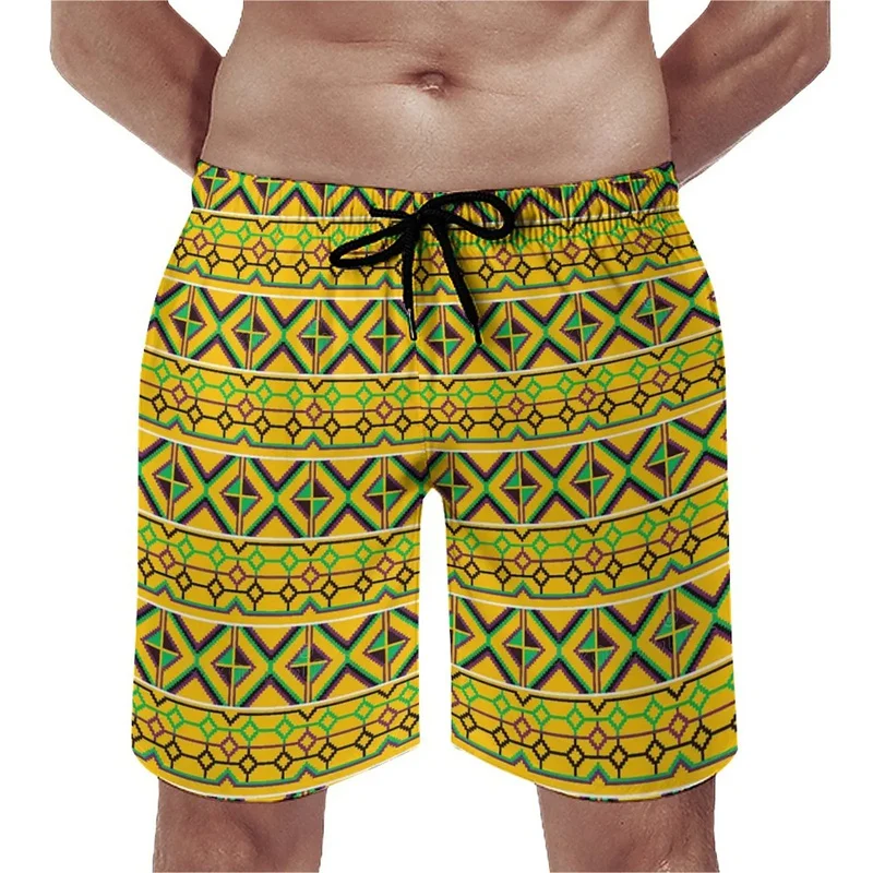 Vintage Summer 3D Printing Tribal Ethnic Patterns Beach Shorts For Men Children Cool Streetwear Board Shorts Fashion Short Pants