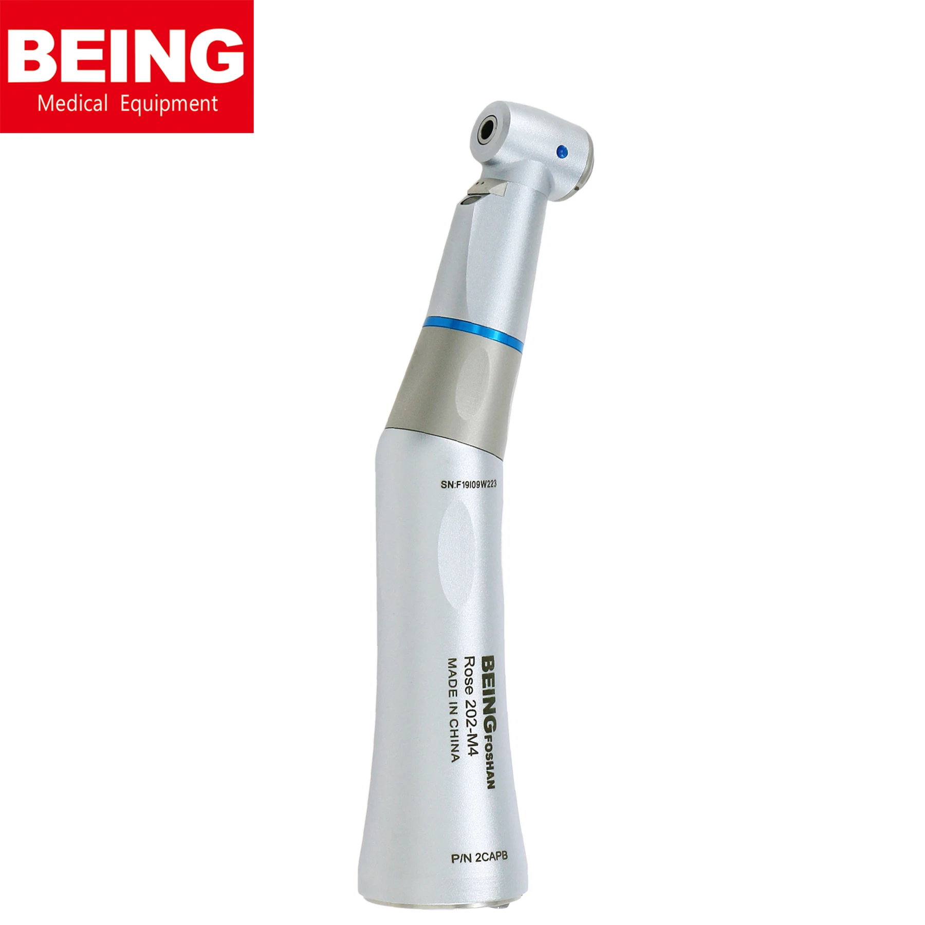 BEING Dental Head Fiber Optic Contra Angle Handpiece Dental 1:1 Handpiece Rose 202CAPB NSK