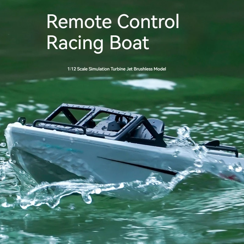 

Remote Control Boat High Speed Brushless Electric Kart Racing Speedboat Omnidirectional Movement For Outdoor Lakes Pools