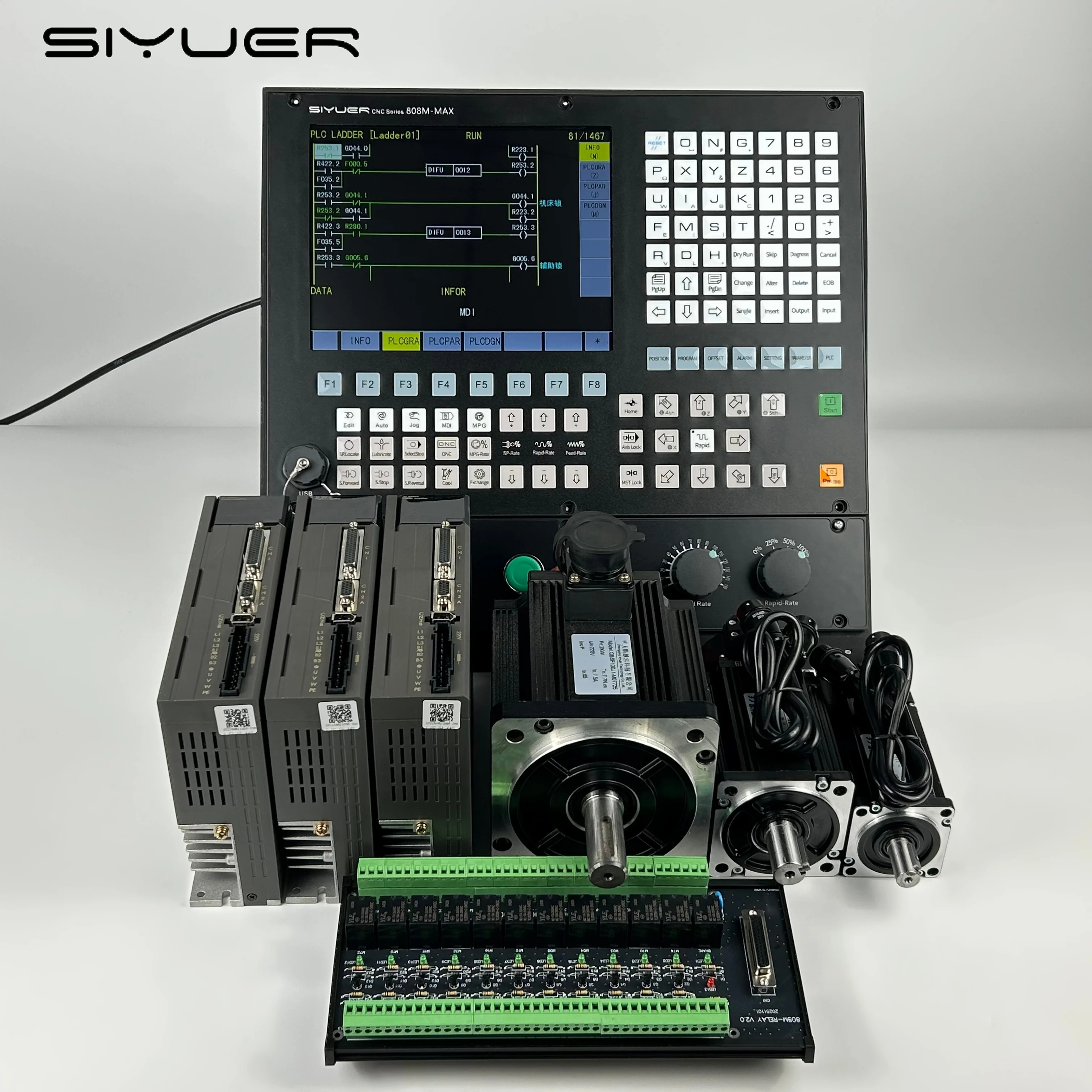 CNC Controller Complete CNC System Kits 3 Axis With ATC Operation for Milling Machine