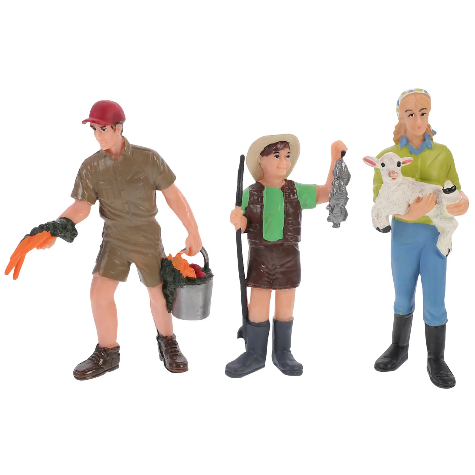 

3Pcs Sand Table People Durable Mini Human Figures Exquisite Micro Landscape Decor Creative Small Static Figures for DIY Scenery