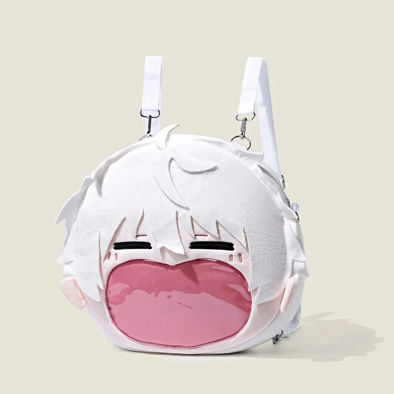 

Prison Makoto Shirou Backpacks Itabag Cartoon Surrounding Big Mouth Itabag Crossbody Carrying School Bag Anime Cartoon SchoolBag