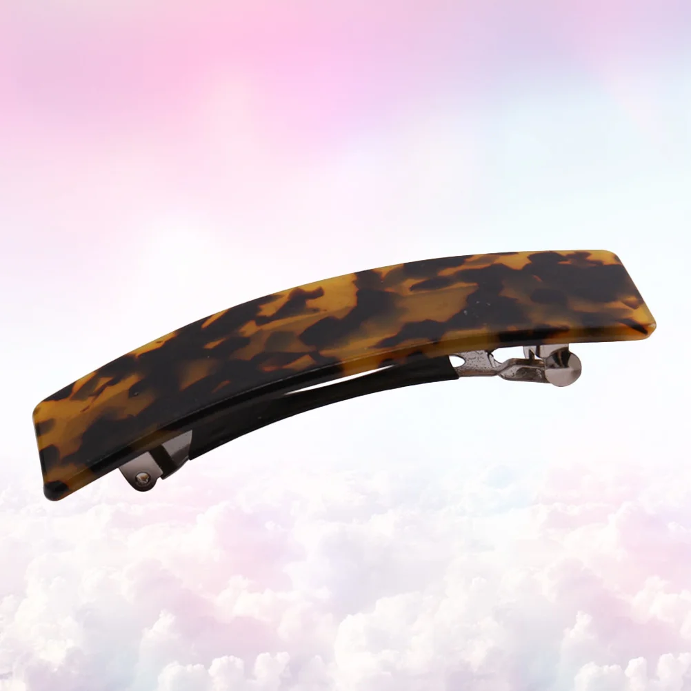 دبابيس شعر أكريليك للفتيات بلون القهوة، غطاء رأس إبداعي، مشابك شعر أنيقة للفتيات، ديكور دبوس شعر أنيق