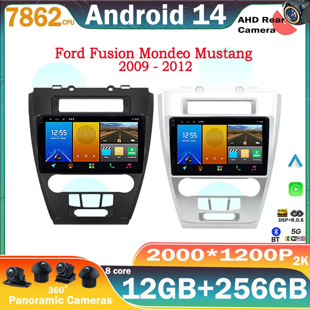 

Android 14 For Ford Fusion Mondeo Mustang 2009 2010 2011 2012 Car Radio QLED Multimedia Players GPS Navigator Stereo Receiver