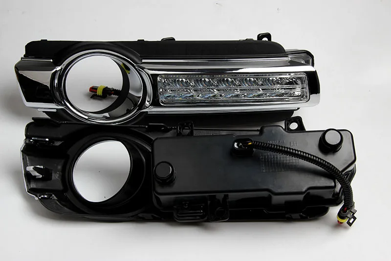 For Mitsubishi Pajero /Montero/Shogun 2015 Fog Lights Lamp With DRL Daytime Running Lights Full Set Car Accessories