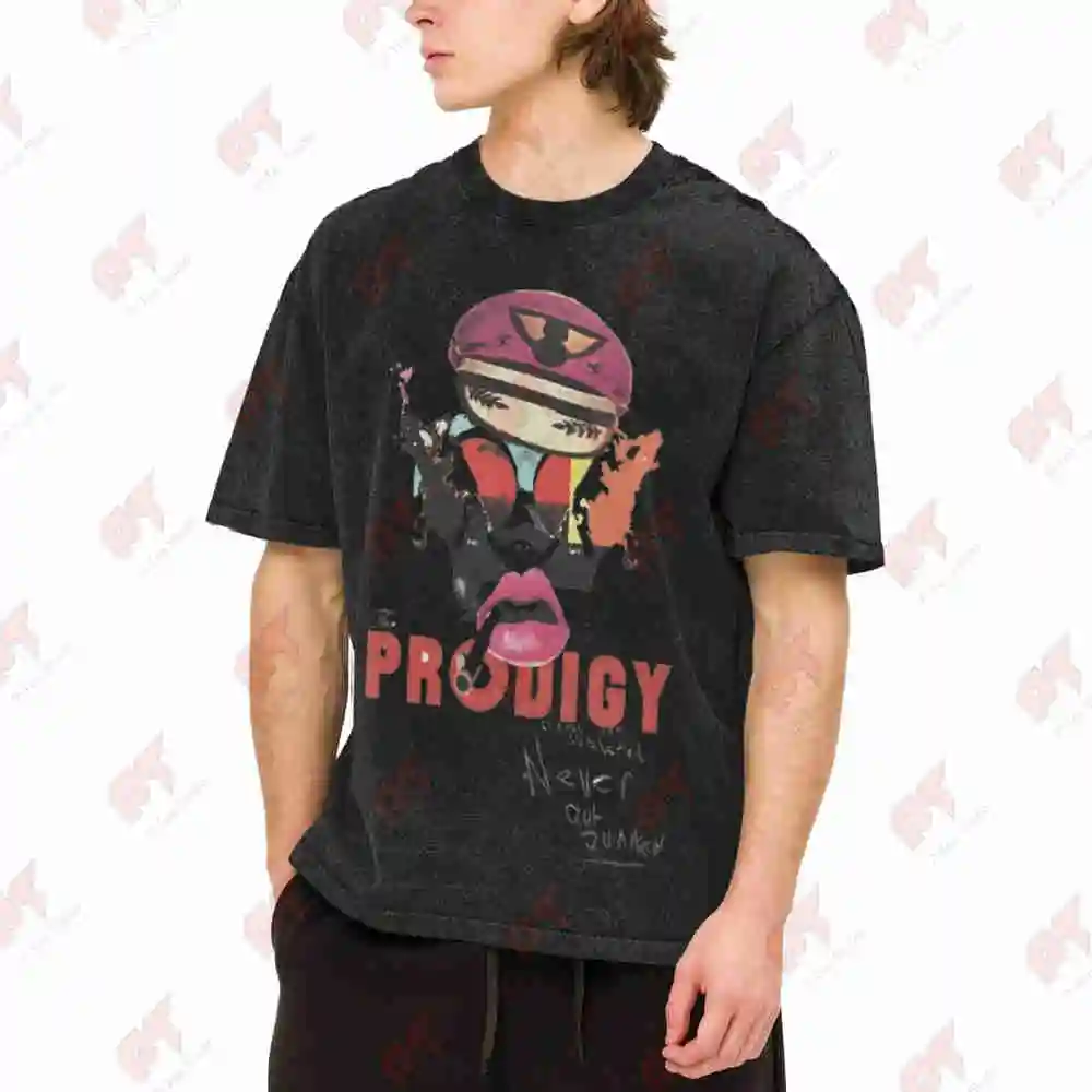 The Prodigy Vintage Washed Tee Pure Cotton T-Shirt