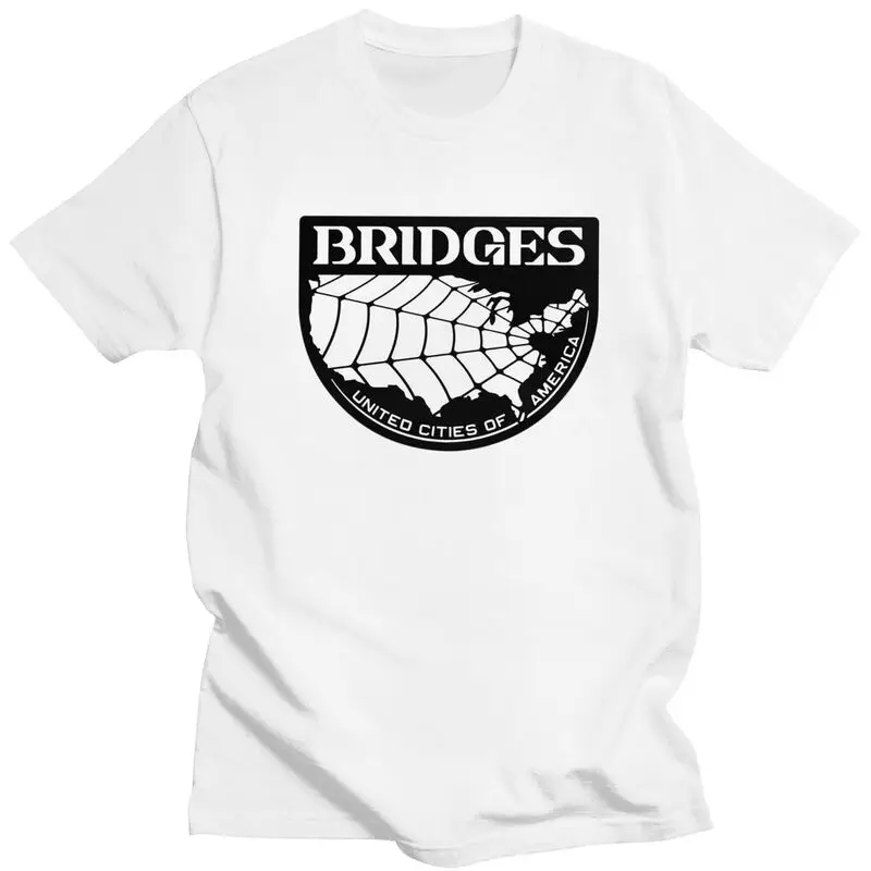 Bridges Company Tshirts for Men Short Sleeves Leisure T Shirt Death Stranding Action Game T-shirt Loose Fit Pure Cotton Tees