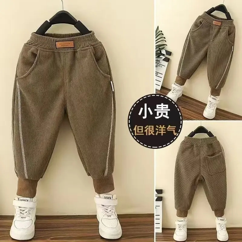 Cotton Boy Cargo Pants Children Casual Sweatpants Three-dimensional High Visibility Sports Pants Fashion Children\'s Clothing