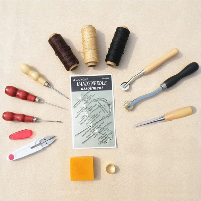 13PCS/SET DIY Sewing Supplies Accessories Tool Leather Craft Hand Stitching Sewing Tool Drop Shipping 2018