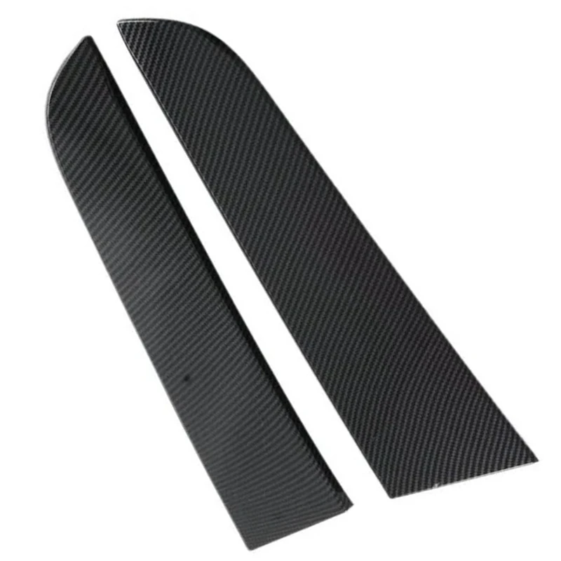 2pcs Car Rear Window Spoiler Side Wing Moulding Strip Trim Protector Cover Carbon ABS Car Accessories For Ford Everest 2023-2024