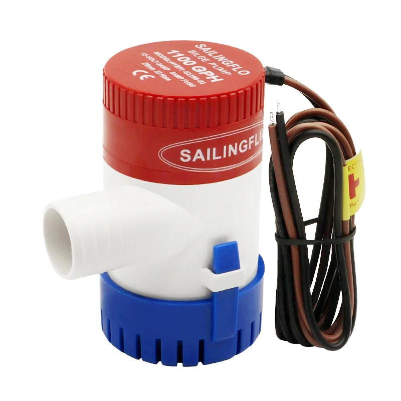 

Singflo Factory Price 1100 GPH 24V RV Non-Automatic Submersible Marine Boat Bilge Pump Low Pressure OEM Customization Supported