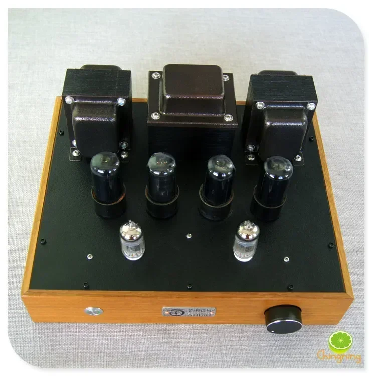 Casing Kayu Mentah 6P6P 12AX7 10W * 2 Amplifier Amp Tabung Sirkuit Tarik Dorong (Kemampuan Menggantikan Tabung 6V6 ECC83)