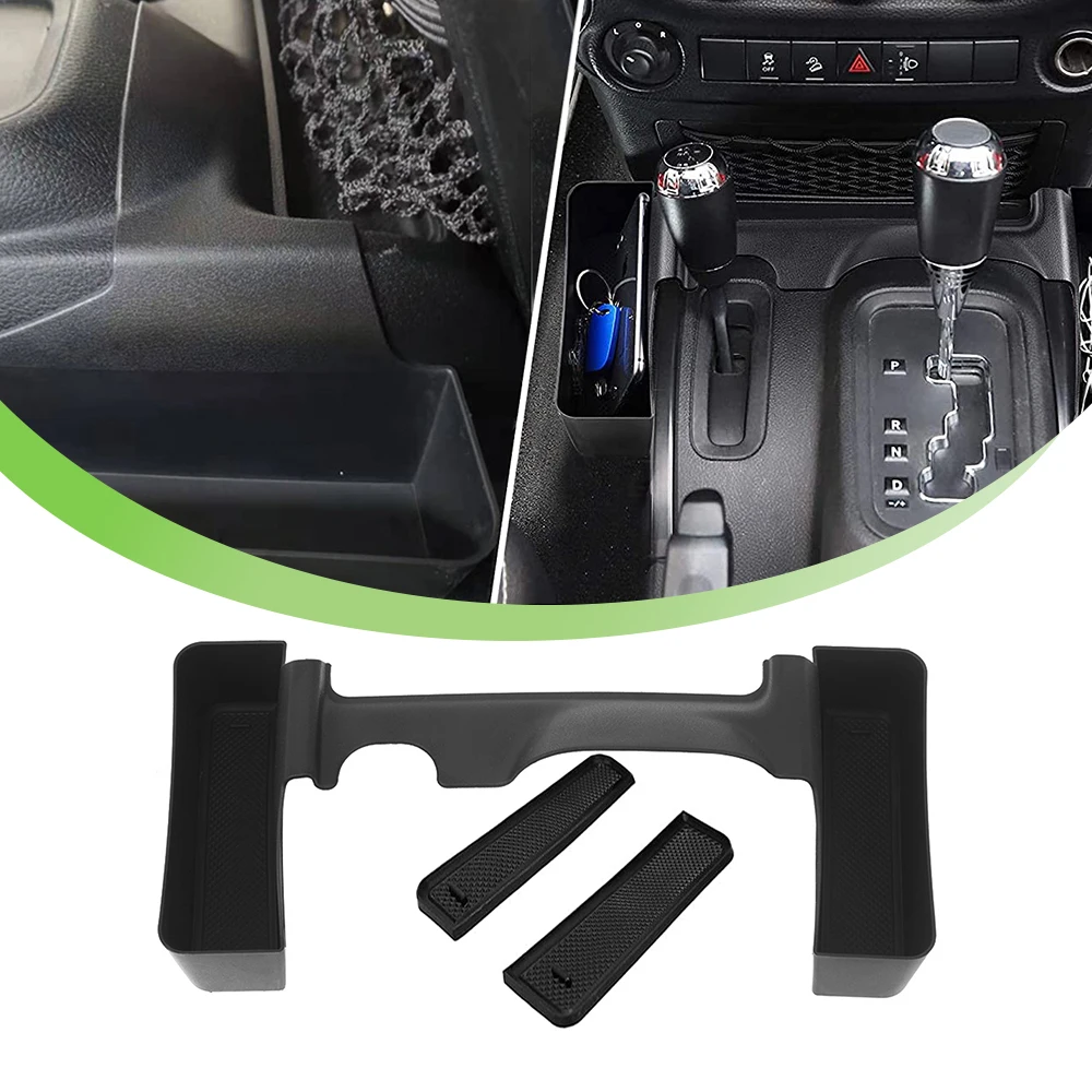 Voor Jeep Wrangler Jk 2011-2017 Niet Voor Handmatige Versnellingspook Opslag Organizer Telefoonhouder Container Auto Interieur Accessoires Zwart