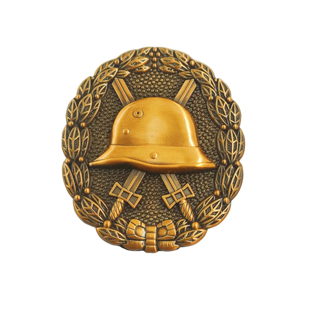 Reproducción del distintivo de heridas alemán de 1918, Verwundetenabzeichen, artículo de colección histórica para entusiastas y coleccionistas de artículos militares.
