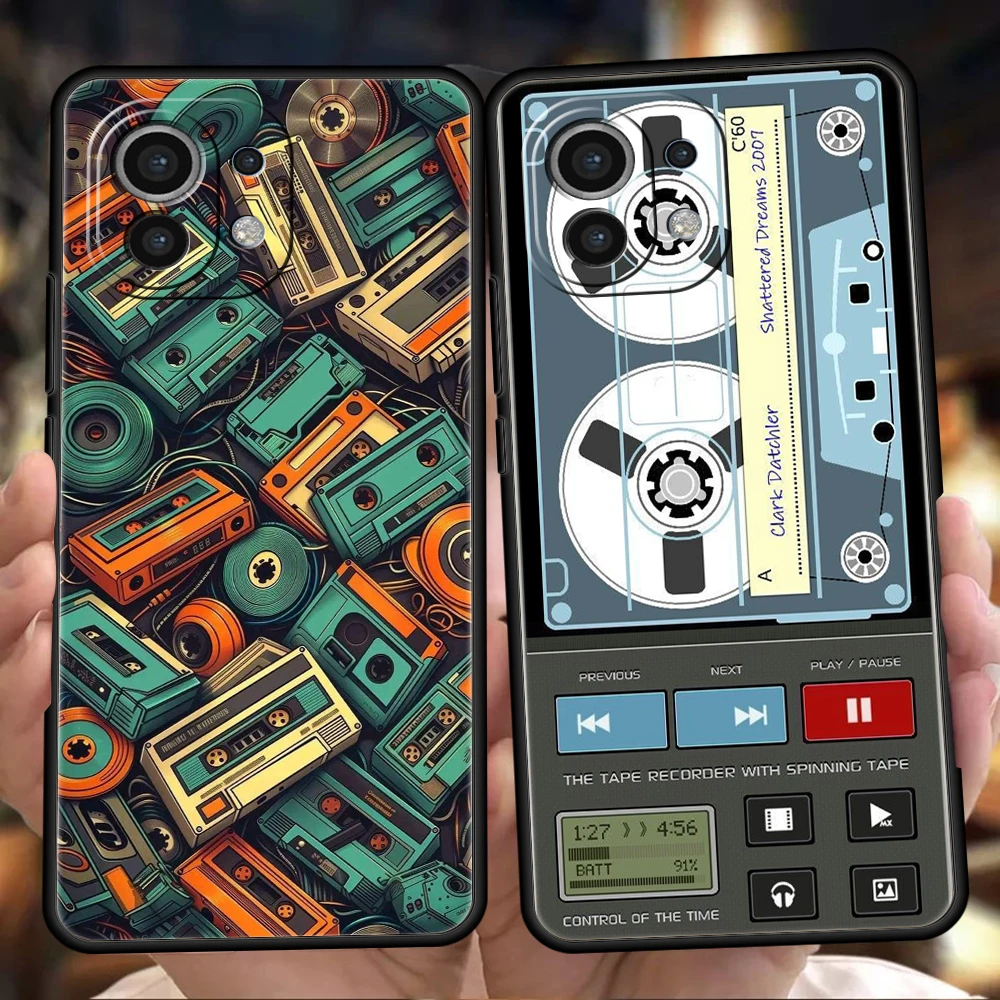 

Phone Case Cover for Xiaomi Mi 17 Pro Max 15 14 13 12 11 Ultra 15T 14T 13T 12T Pro Lite Soft TPU Magnetic Radio Tape Cassette