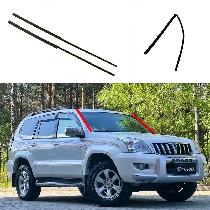 Уплотнительная резиновая лента переднего лобового стекла подходит для Land Cruiser Prado 120 FJ120 LC120 Lexus GX470 2003-2009 гг.