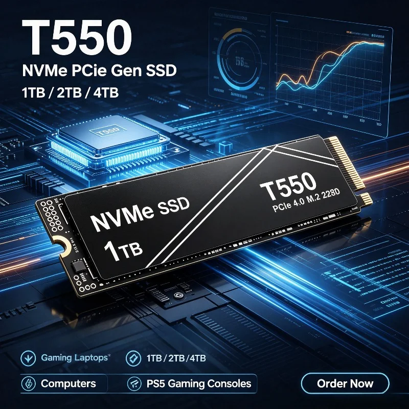 Gaming Console Driving - T550 PCIe NVMe Gen 1TB/2TB/4TB 내장
